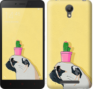 

Чохол Мопс з кактусом для Xiaomi Redmi Note 2 795682