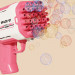 Фото Пістолет для мильних бульбашок Bubble Gun 698-20 з насадками на 32/45 отворів 50ml (Pink) на vchehle.ua