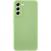 Чехол TPU GETMAN Liquid Silk Full Camera для Samsung Galaxy S21 (Зеленый / Pistachio)