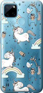 

Чехол Единорог и кофе для Realme C25Y 1607402
