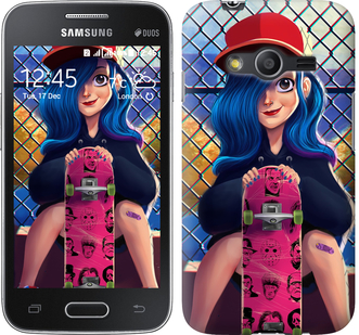 

Чехол Прикольная девочка со скейтбордом для Samsung Galaxy Ace 4 G313 618141