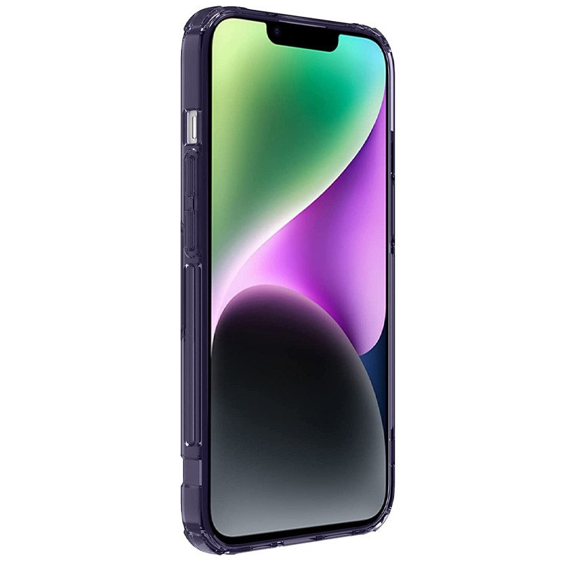 TPU чехол Nillkin Nature Pro Series для Apple iPhone 14 (6.1") (Темно-фиолетовый (прозрачный)) в магазине vchehle.ua