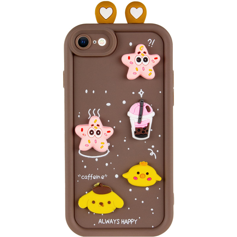 Фото Чехол TPU Toys Case with Ears для Apple iPhone 7 / 8 / SE (2020) / SE (2022) (4.7") (Brown) на vchehle.ua