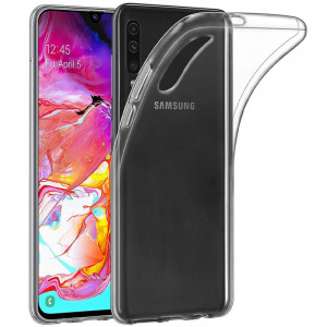 TPU чохол Epic Transparent 1,5mm Full Camera на Samsung Galaxy A70 (A705F)