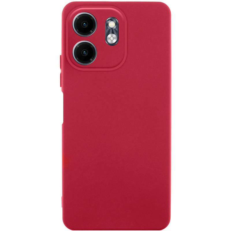 Чехол TPU GETMAN Liquid Silk Full Camera для Infinix Smart 9 4G / Hot 50i (Красный / Dark Red)