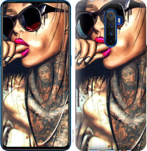 

Чохол Дівчина в тату на Realme X2 Pro 918362
