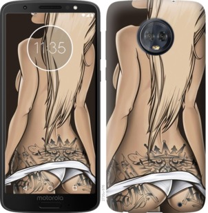 

Чехол Девушка с татуировкой для Motorola Moto G6 Plus 763247