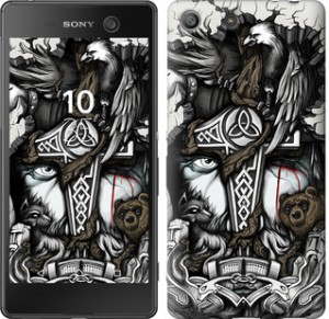 Чехол Тату Викинг для Sony Xperia M5 Dual