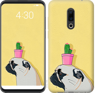 

Чохол Мопс з кактусом на Meizu 16 Plus 795637