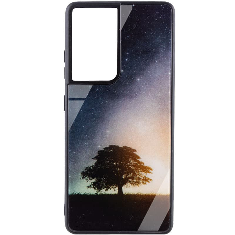 TPU+Glass чохол Diversity на Samsung Galaxy S21 Ultra (Tree)