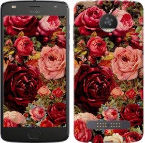 Чехол Цветущие розы для Motorola Moto Z2 Play