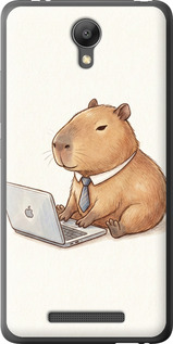 Чохол Funny Capybara CEO Working на Xiaomi Redmi Note 2