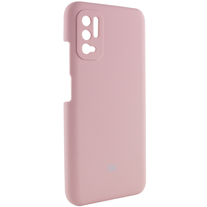 Фото Чехол Silicone Cover Full Camera (AAA) для Xiaomi Redmi Note 10 5G / Poco M3 Pro (Розовый / Pink Sand) на vchehle.ua