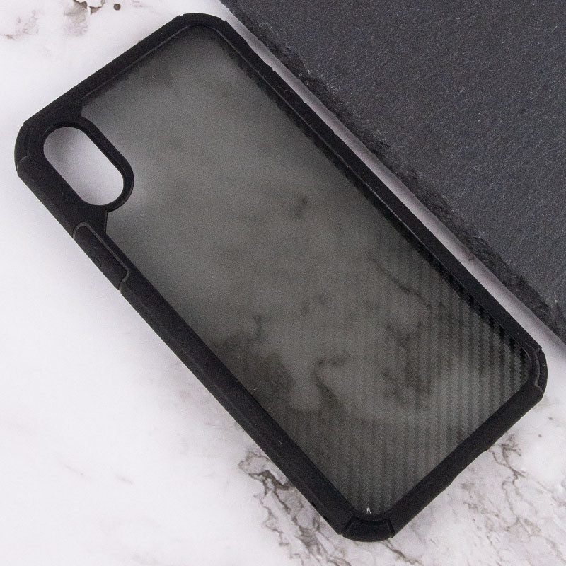 

Чехол TPU+PC Matte Carbon для iPhone XS (5.8") (Черный) 1216645