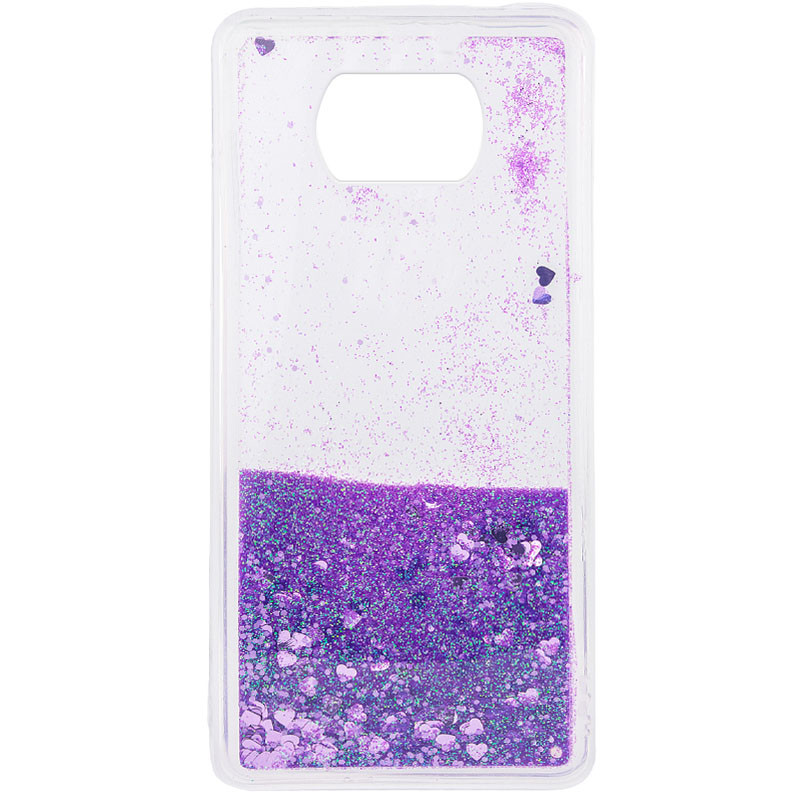 

TPU чохол Liquid hearts для Xiaomi Poco X3 NFC (Фіолетовий) 1132455