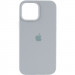 Чехол Silicone Case Full Protective (AA) для Apple iPhone 14 Pro (6.1") (Серый / Mist Blue)
