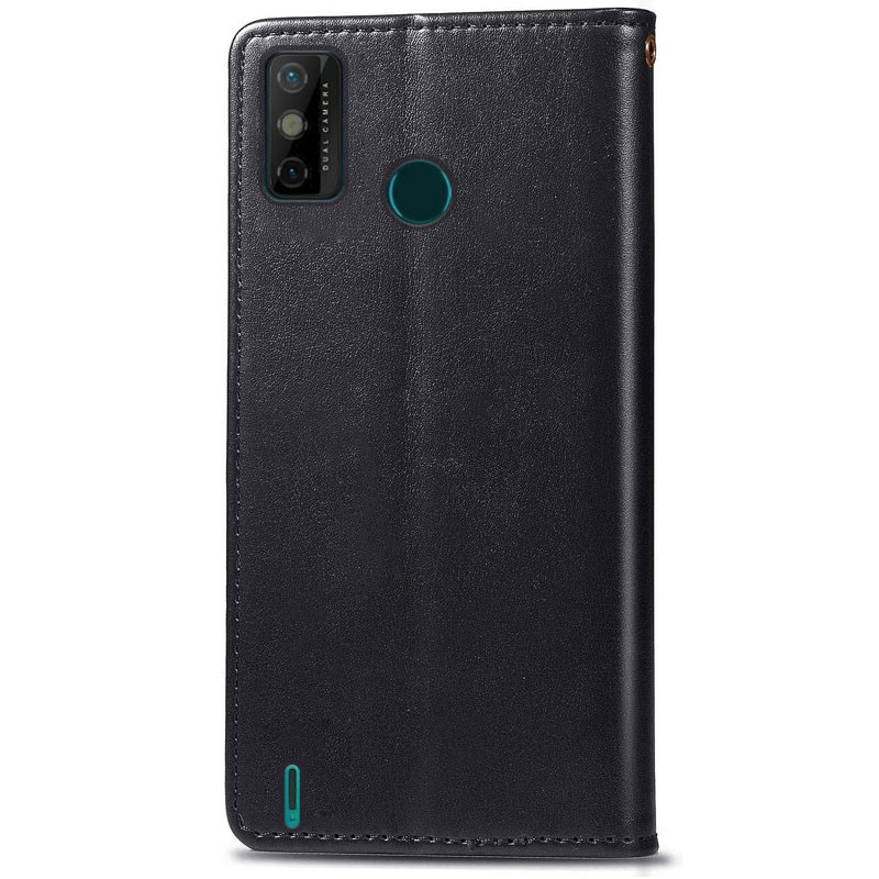 Фото Шкіряний чохол книжка GETMAN Gallant (PU) для TECNO Spark 6 Go (Чорний) на vchehle.ua