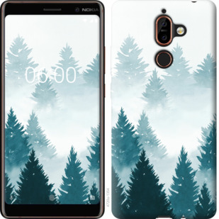 

Чохол Акварельні Ялинки на Nokia 7 Plus 862927