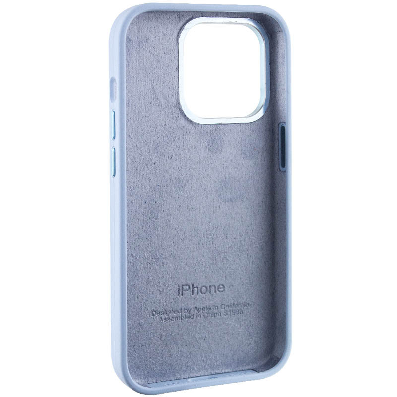 Заказать Чехол Silicone Case Metal Buttons (AA) для Apple iPhone 14 Pro (6.1") (Голубой / Blue Fog) на vchehle.ua