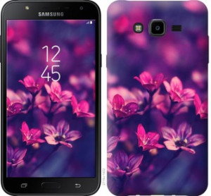 Чехол Пурпурные цветы для Samsung Galaxy J7 Neo J701F