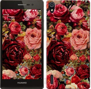 

Чехол Цветущие розы для Huawei Ascend P7 235904