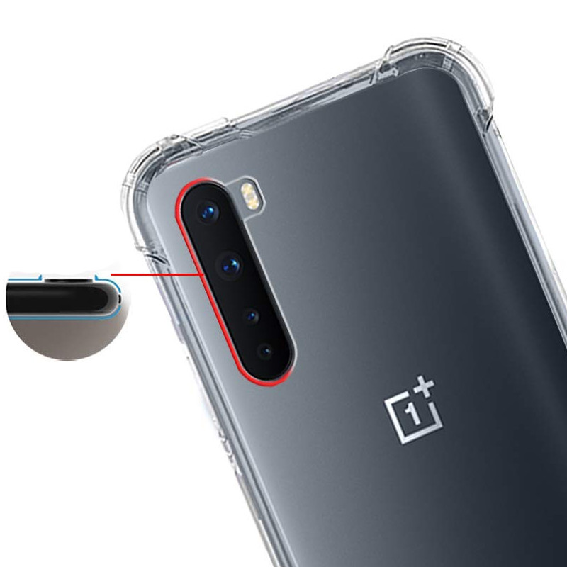 Фото TPU чехол Epic Ease с усиленными углами для OnePlus Nord (Бесцветный (прозрачный)) в магазине vchehle.ua