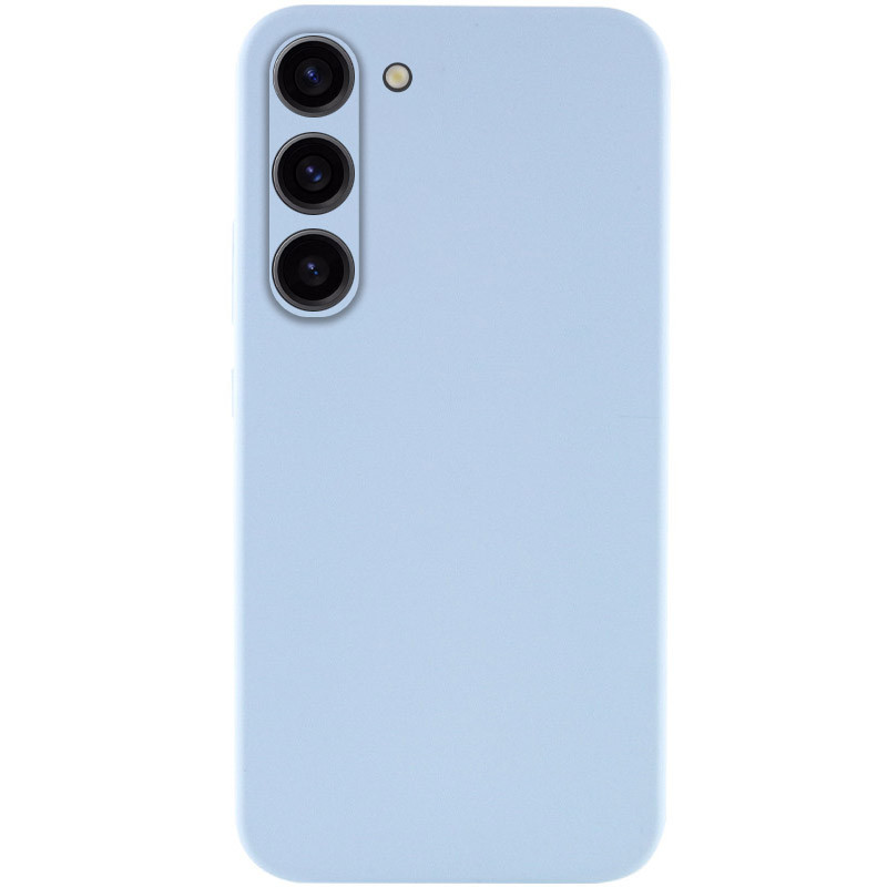 Чехол TPU GETMAN Liquid Silk Full Camera для Samsung Galaxy S23 (Голубой / Lilac Blue)