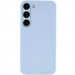 Чехол TPU GETMAN Liquid Silk Full Camera для Samsung Galaxy S23 (Голубой / Lilac Blue)