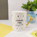 Чашка керамическая White print with Gold Spoon