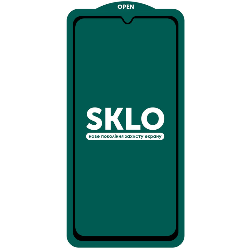Фото Защитное стекло SKLO 5D для Xiaomi Redmi 9A / 9C / 10A / Redmi A1 / A1+ / A2 / A2+ (Черный) на vchehle.ua