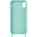 Фото Чехол Cord case c длинным цветным ремешком для Apple iPhone XR (6.1") (Бирюзовый / Marine Green) в магазине vchehle.ua
