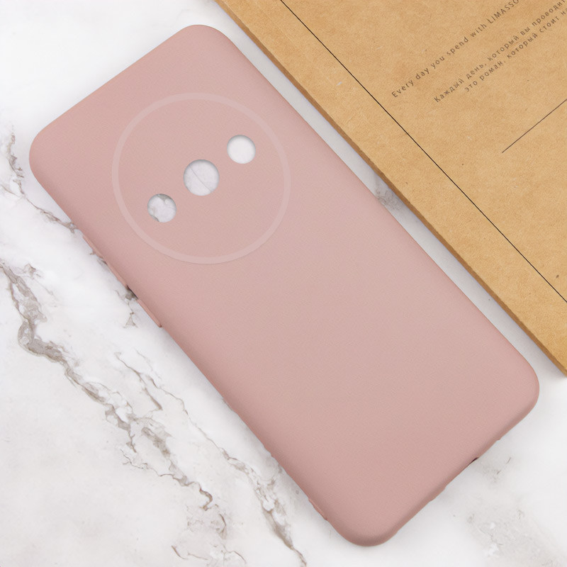 Чохол TPU GETMAN Liquid Silk Full Camera на Xiaomi Redmi A3 (Рожевий / Pink Sand) в магазині vchehle.ua