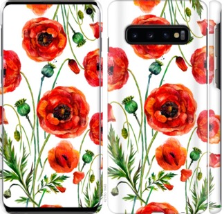 

Чехол Нарисованные маки для Samsung Galaxy S10 743747