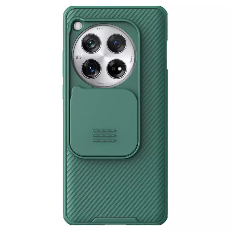 Карбонова накладка Nillkin CamShield Pro на OnePlus 12 (Deep Green)