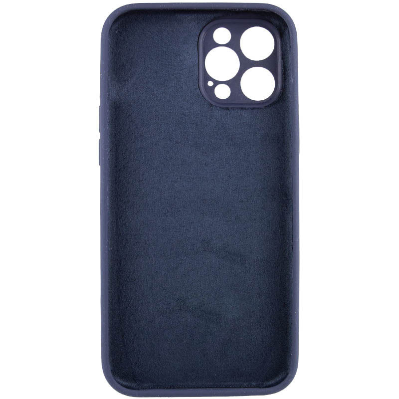 Чохол Silicone Case Full Camera Protective (AA) NO LOGO на Apple iPhone 12 Pro (6.1") (Темно-синій / Midnight blue) в магазині vchehle.ua