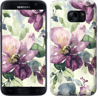 

Чехол Цветы акварелью для Samsung Galaxy S7 G930F 296247