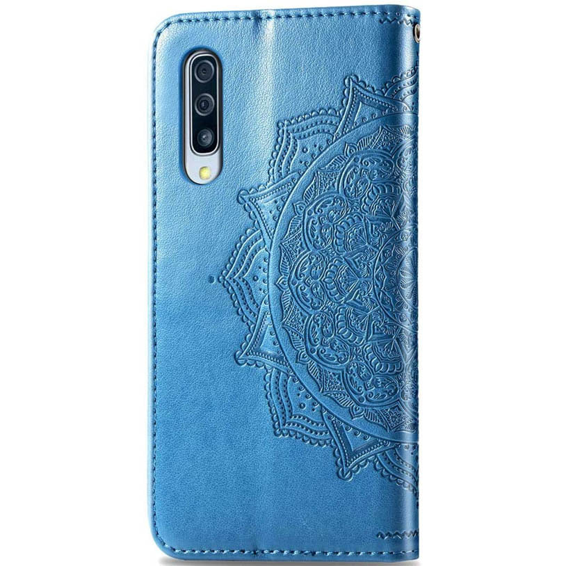 Фото Шкіряний чохол-книжка Art Case з візитницею на Samsung Galaxy A70 (A705F) (Синій) в маназині vchehle.ua
