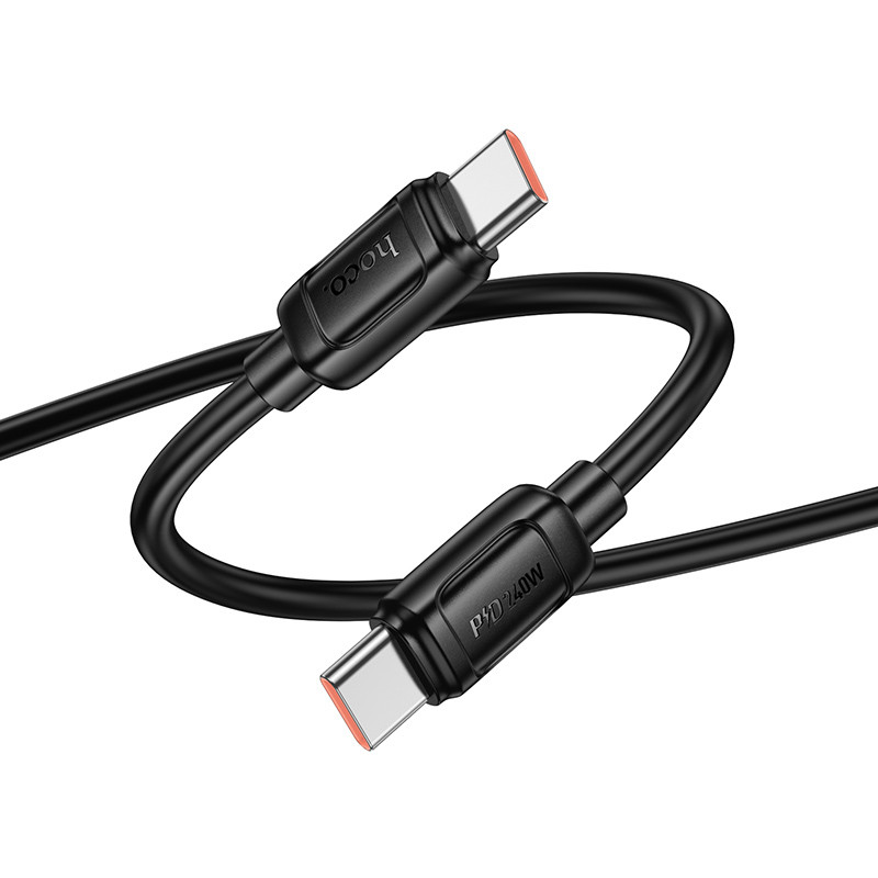 Дата кабель Hoco X115 Surpass Type-C to Type-C 240W (1m) (Black) в магазині vchehle.ua