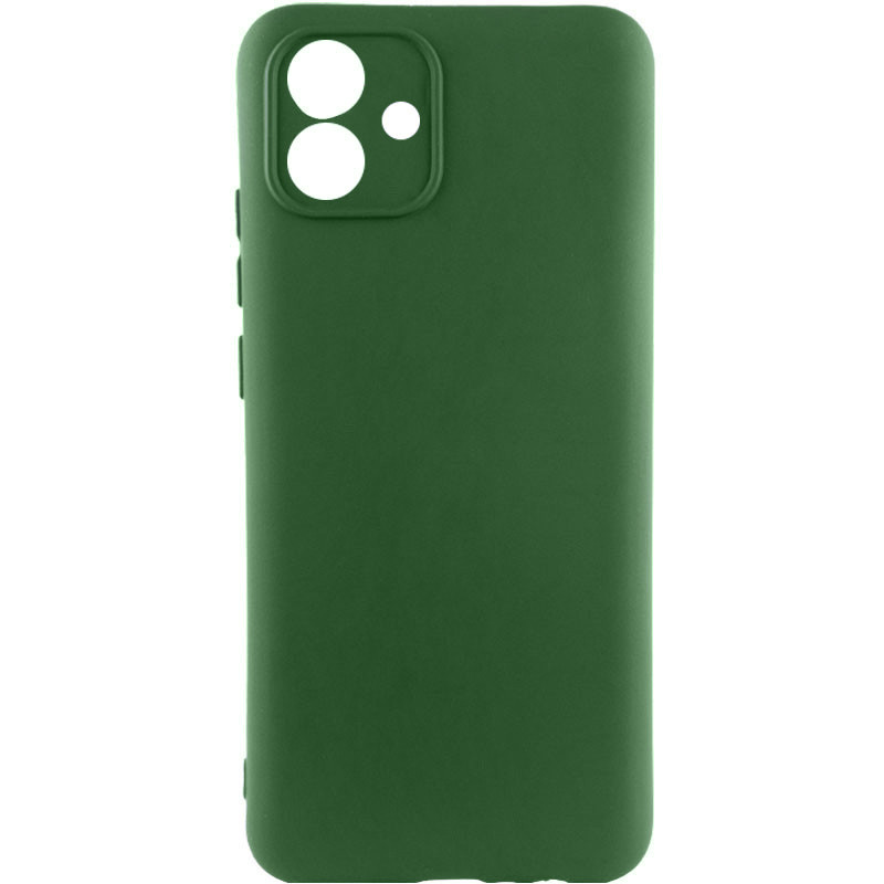 Чохол Silicone Cover Lakshmi Full Camera (AA) на Samsung Galaxy A04 (Зелений / Dark green)