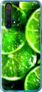 Чехол Зелёные дольки лимона для Realme X50