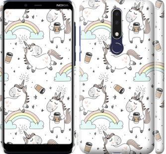 

Чохол Єдиноріг і кава на Nokia 3.1 Plus 841182