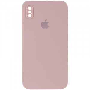 Чохол Silicone Case Square Full Camera Protective (AA) на Apple iPhone XS / X (5.8")