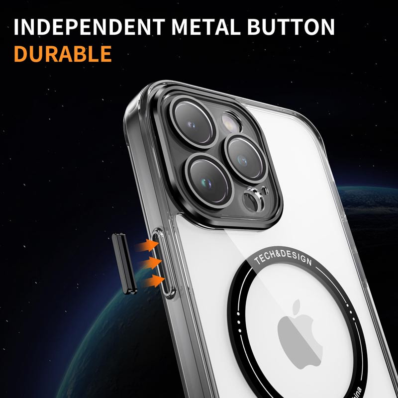 TPU+PC чехол Fullcolor with Magnetic Safe для Apple iPhone 14 Pro (6.1") (Black) в магазине vchehle.ua