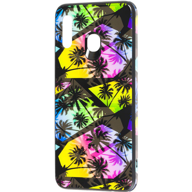 

TPU+Glass чехол Cute Print для Samsung Galaxy M30 (Пальмы) 747550
