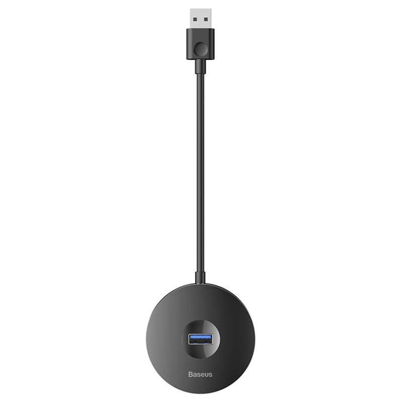 Переходник HUB Baseus Round Box USB to USB 3.0 + 3USB 2.0 (CAHUB-F) (Черный)