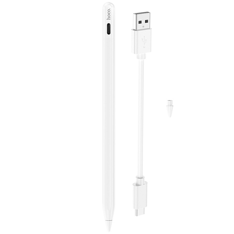 Уцінка Стілус Hoco GM113 Active capacitive pen for iPad (Розкрита упаковка / White) в магазині vchehle.ua
