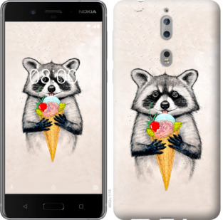 

Чехол Енотик с мороженым для Nokia 8 801487