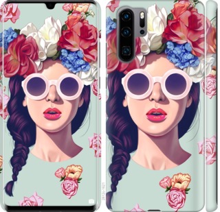 

Чехол Девушка с цветами для Huawei P30 Pro 702774