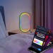 Фото Настольная LED лампа RGB Smart desk oval lamp Bluetooth USB with app (Black) на vchehle.ua
