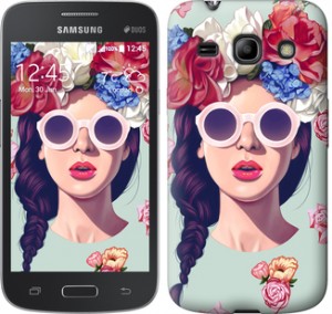 Чехол Девушка с цветами для Samsung Galaxy Star Advance G350E